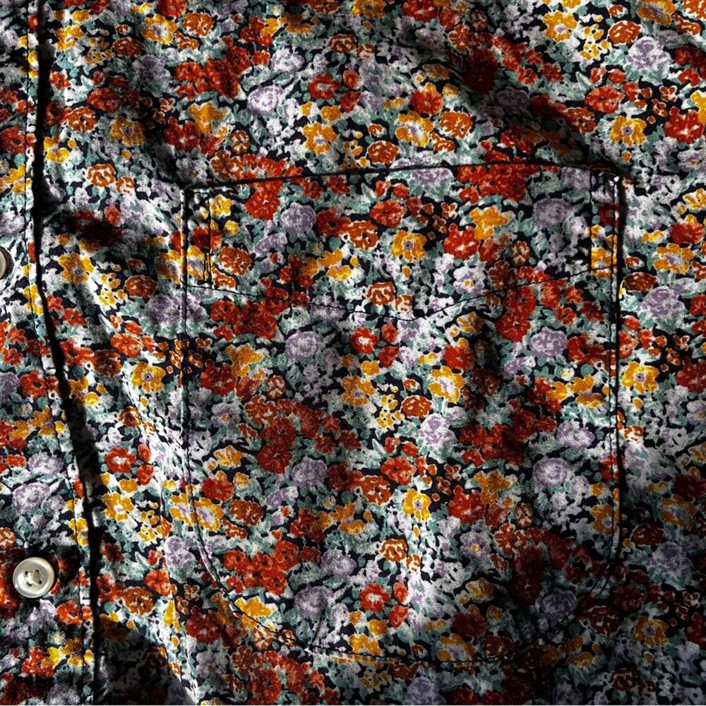 J.Crew Reimagined cotton Floral Long Sleeve Blouse size Large - Picture 7 of 9